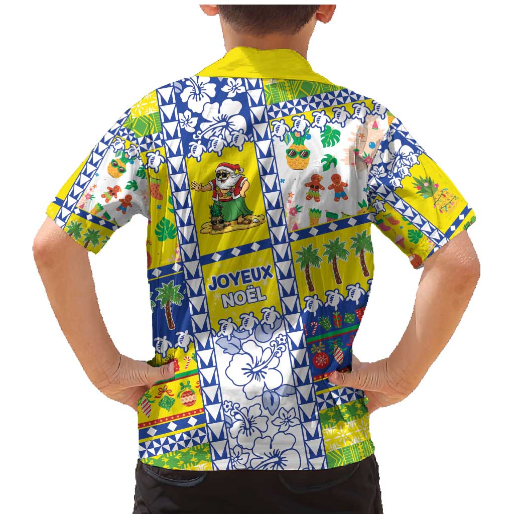 New Caledonia Christmas Family Matching Mermaid Dress and Hawaiian Shirt Festive Beach Vibes - Polynesian Pride