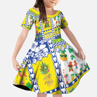 New Caledonia Christmas Family Matching Off Shoulder Maxi Dress and Hawaiian Shirt Festive Beach Vibes - Polynesian Pride