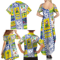 New Caledonia Christmas Family Matching Summer Maxi Dress and Hawaiian Shirt Festive Beach Vibes - Polynesian Pride