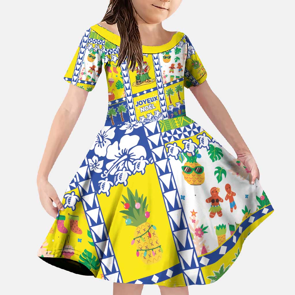 New Caledonia Christmas Family Matching Tank Maxi Dress and Hawaiian Shirt Festive Beach Vibes - Polynesian Pride