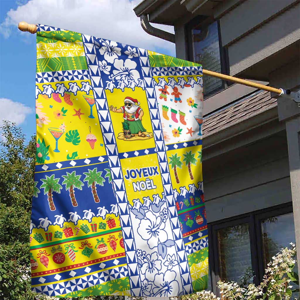 New Caledonia Christmas Garden Flag Festive Beach Vibes - Polynesian Pride