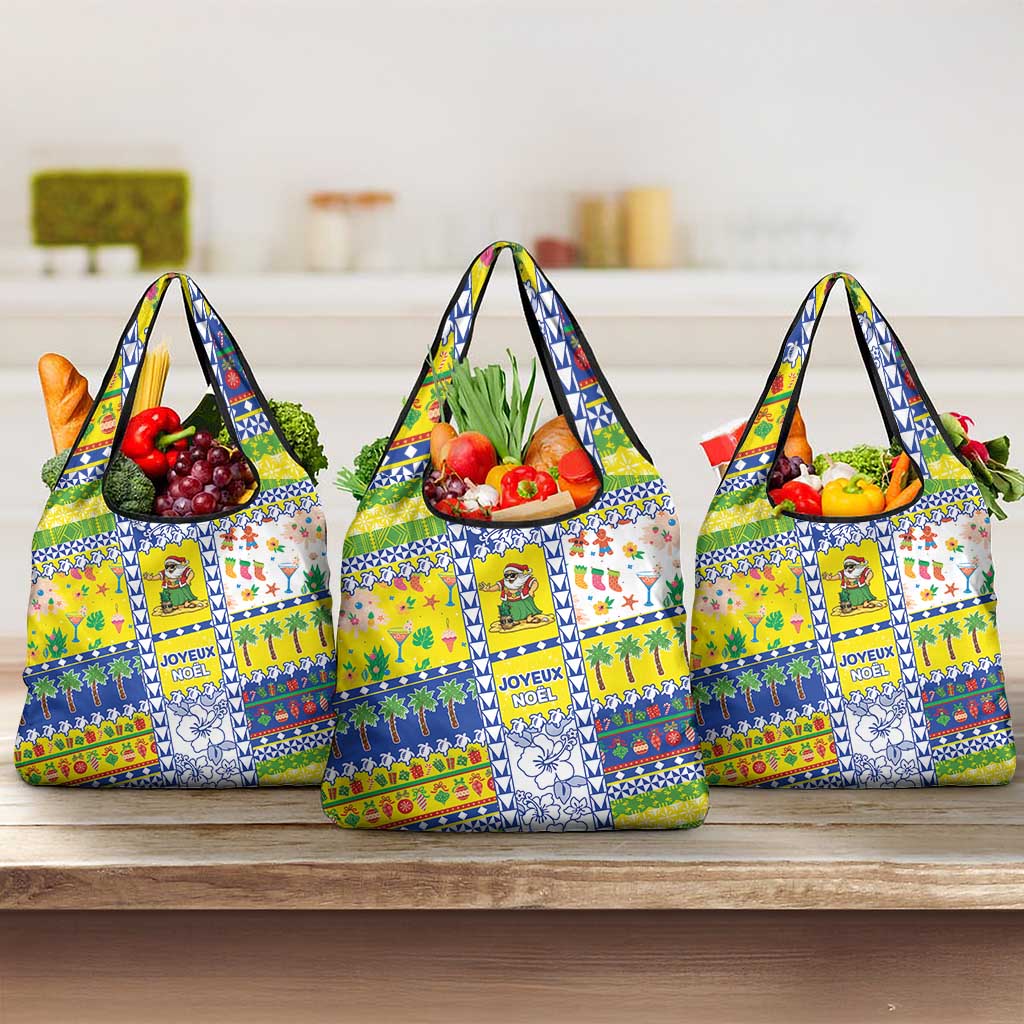 New Caledonia Christmas Grocery Bag Festive Beach Vibes - Polynesian Pride