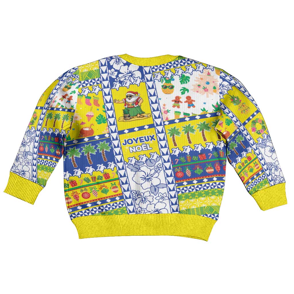 New Caledonia Christmas Kid Ugly Christmas Sweater Festive Beach Vibes LT05 - Polynesian Pride
