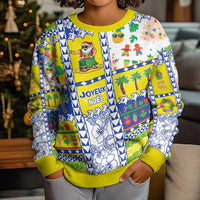 New Caledonia Christmas Kid Ugly Christmas Sweater Festive Beach Vibes LT05 - Polynesian Pride
