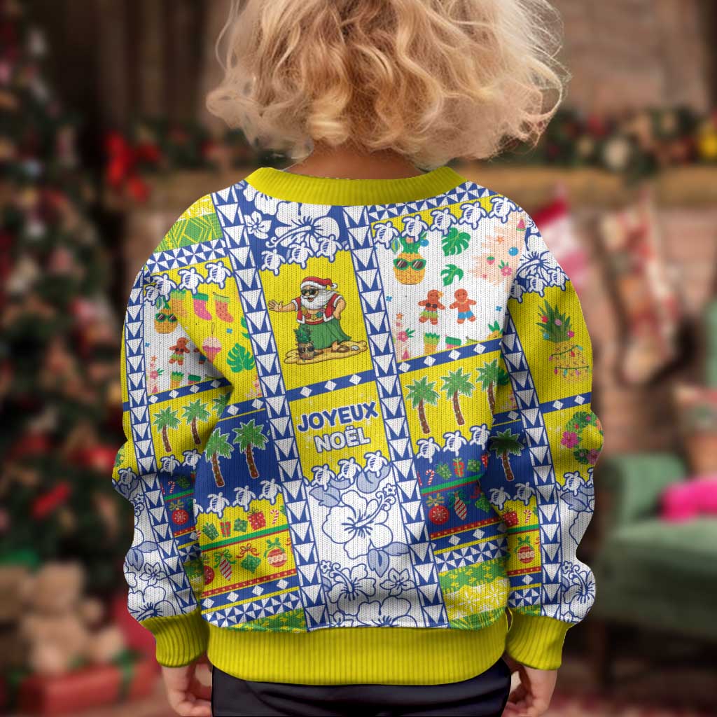 New Caledonia Christmas Kid Ugly Christmas Sweater Festive Beach Vibes LT05 - Polynesian Pride