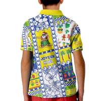 New Caledonia Christmas Kid Polo Shirt Festive Beach Vibes - Polynesian Pride