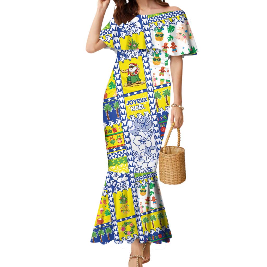 New Caledonia Christmas Mermaid Dress Festive Beach Vibes - Polynesian Pride