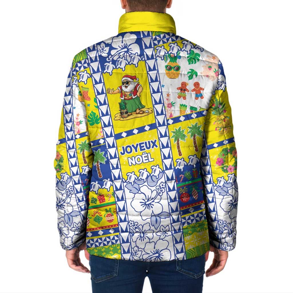 New Caledonia Christmas Padded Jacket Festive Beach Vibes - Polynesian Pride