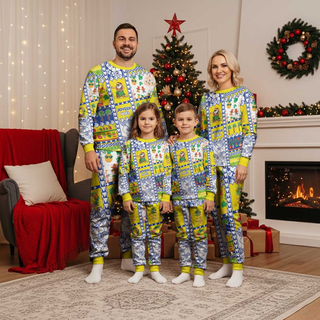 New Caledonia Christmas Pajama Set Festive Beach Vibes LT05 - Polynesian Pride