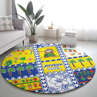 New Caledonia Christmas Round Carpet Festive Beach Vibes - Polynesian Pride