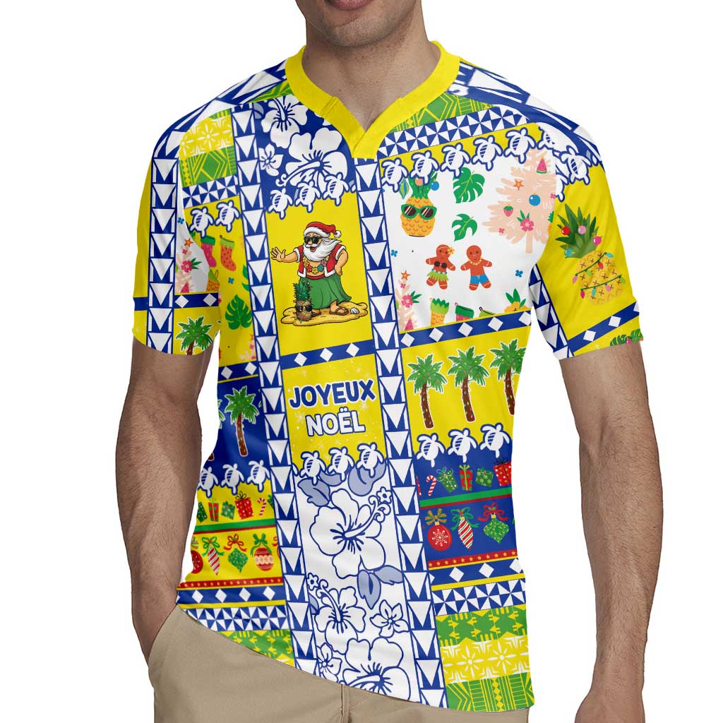 New Caledonia Christmas Rugby Jersey Festive Beach Vibes - Polynesian Pride