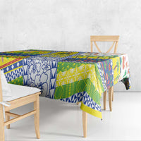 New Caledonia Christmas Tablecloth Festive Beach Vibes - Polynesian Pride