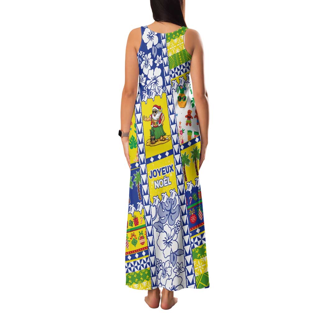 New Caledonia Christmas Tank Maxi Dress Festive Beach Vibes - Polynesian Pride