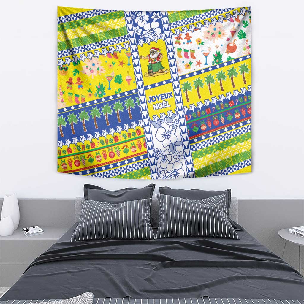 New Caledonia Christmas Tapestry Festive Beach Vibes - Polynesian Pride