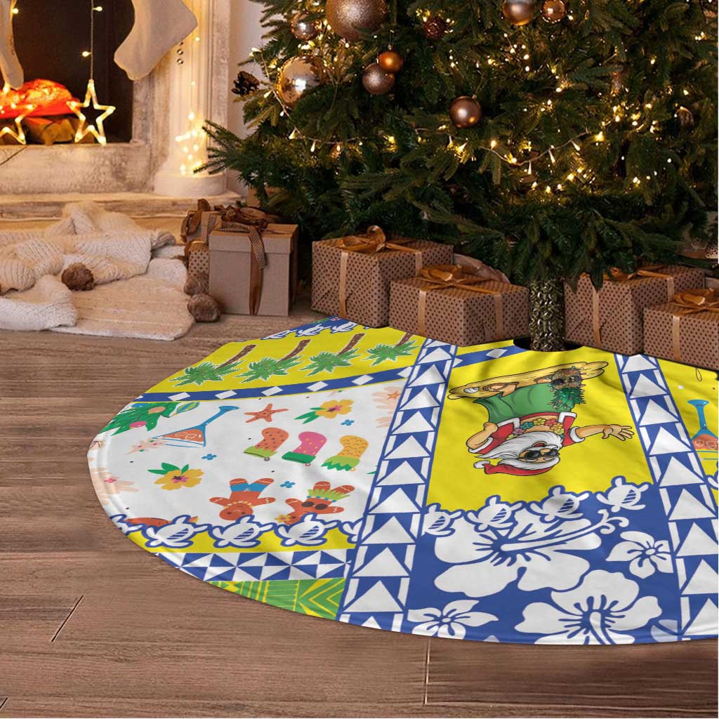 New Caledonia Christmas Tree Skirt Festive Beach Vibes LT05 - Polynesian Pride