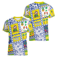 New Caledonia Christmas Women V-Neck T-Shirt Festive Beach Vibes - Polynesian Pride