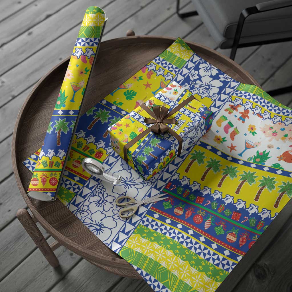 New Caledonia Christmas Wrapping Paper Festive Beach Vibes LT05 - Polynesian Pride