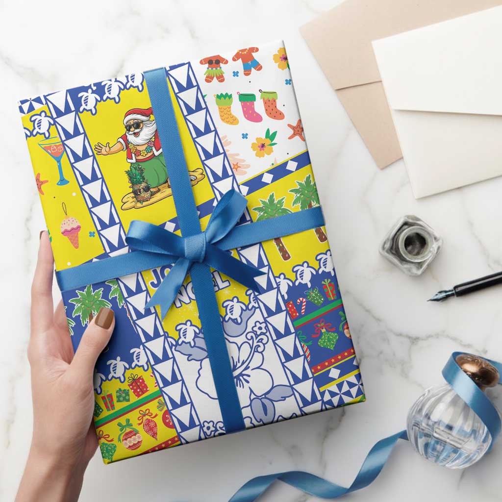 New Caledonia Christmas Wrapping Paper Festive Beach Vibes LT05 - Polynesian Pride