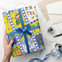 New Caledonia Christmas Wrapping Paper Festive Beach Vibes LT05 - Polynesian Pride