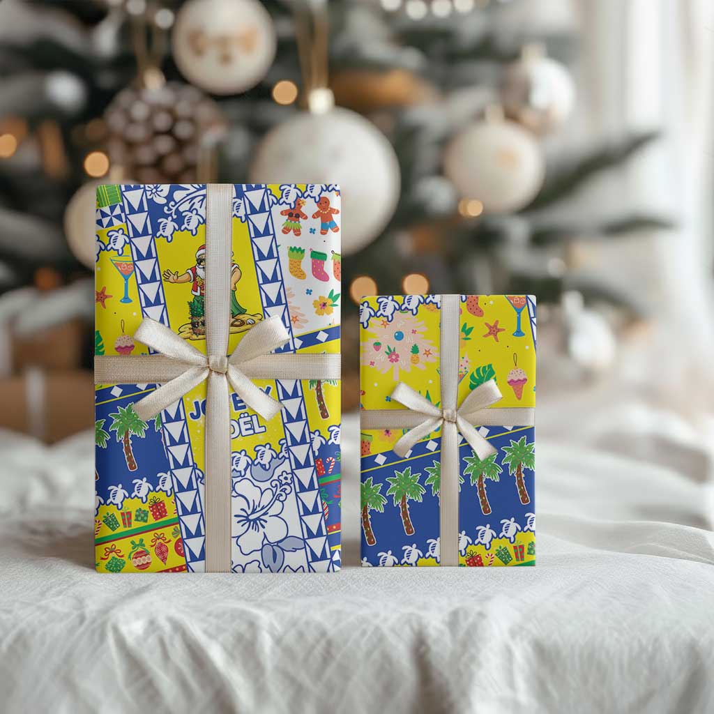 New Caledonia Christmas Wrapping Paper Festive Beach Vibes LT05 - Polynesian Pride
