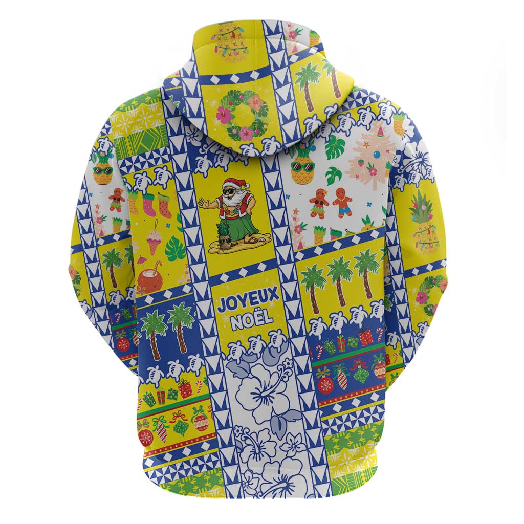New Caledonia Christmas Zip Hoodie Festive Beach Vibes - Polynesian Pride
