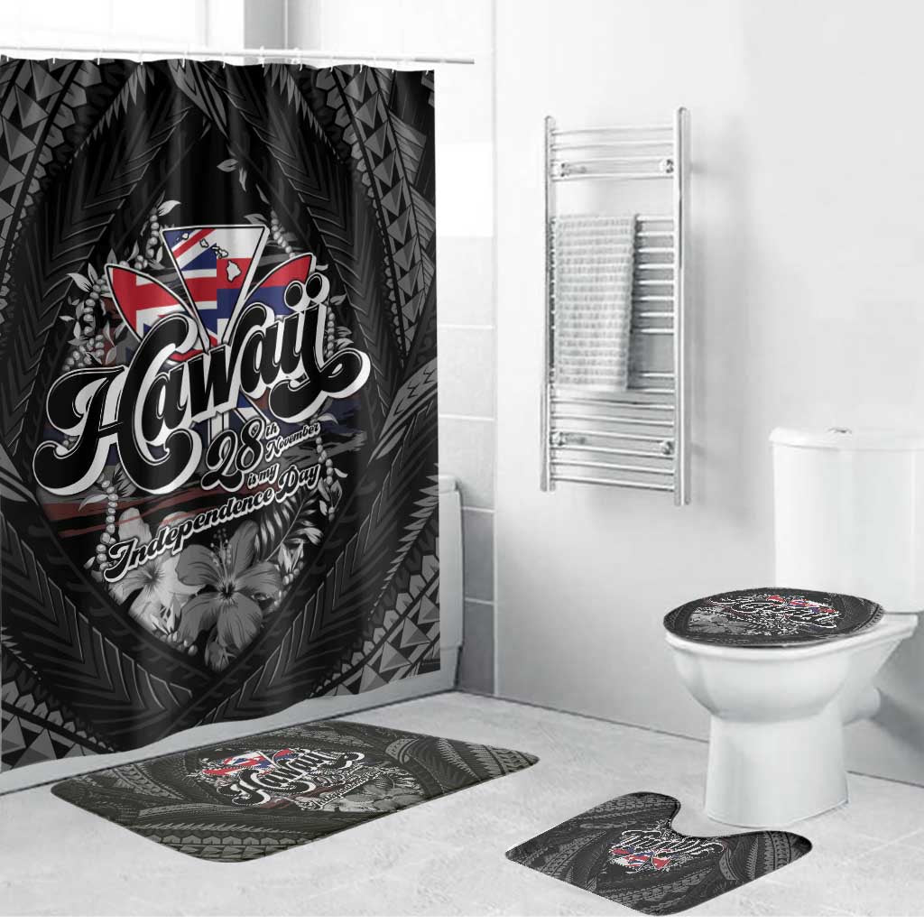 Hawaii November 28th Bathroom Set Kanaka Maoli Tribal Pattern - Polynesian Pride