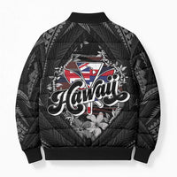 Hawaii November 28th Bomber Puffer Jacket Kanaka Maoli Tribal Pattern - Polynesian Pride
