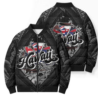 Hawaii November 28th Bomber Puffer Jacket Kanaka Maoli Tribal Pattern - Polynesian Pride