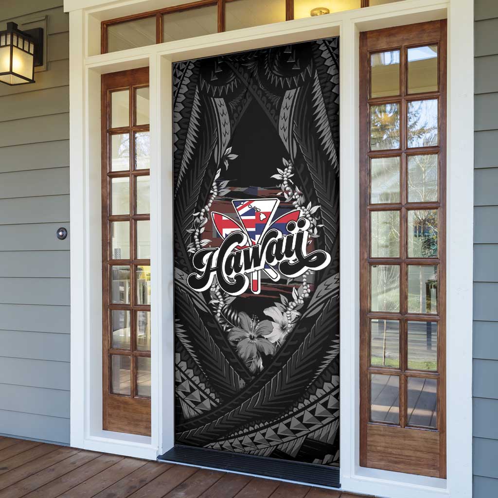Hawaii November 28th Door Cover Kanaka Maoli Tribal Pattern - Polynesian Pride