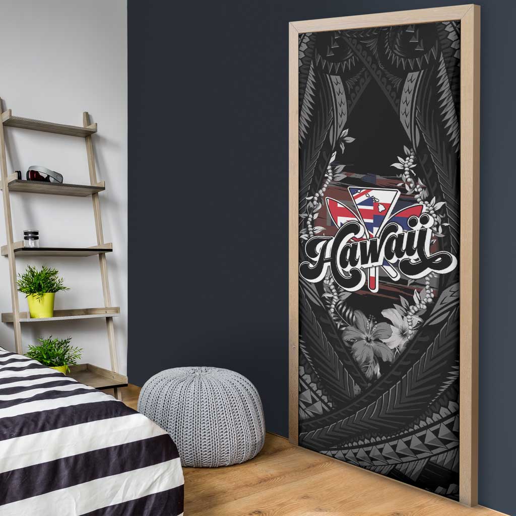 Hawaii November 28th Door Cover Kanaka Maoli Tribal Pattern - Polynesian Pride