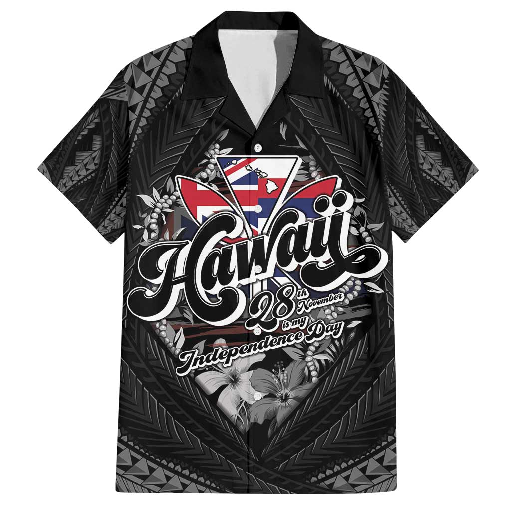 Hawaii November 28th Family Matching Puletasi and Hawaiian Shirt Kanaka Maoli Tribal Pattern - Polynesian Pride
