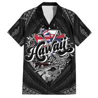 Hawaii November 28th Family Matching Puletasi and Hawaiian Shirt Kanaka Maoli Tribal Pattern - Polynesian Pride