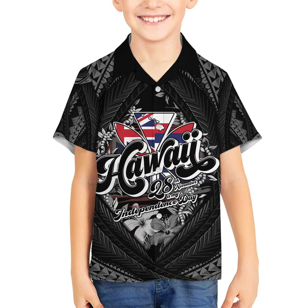 Hawaii November 28th Family Matching Summer Maxi Dress and Hawaiian Shirt Kanaka Maoli Tribal Pattern - Polynesian Pride