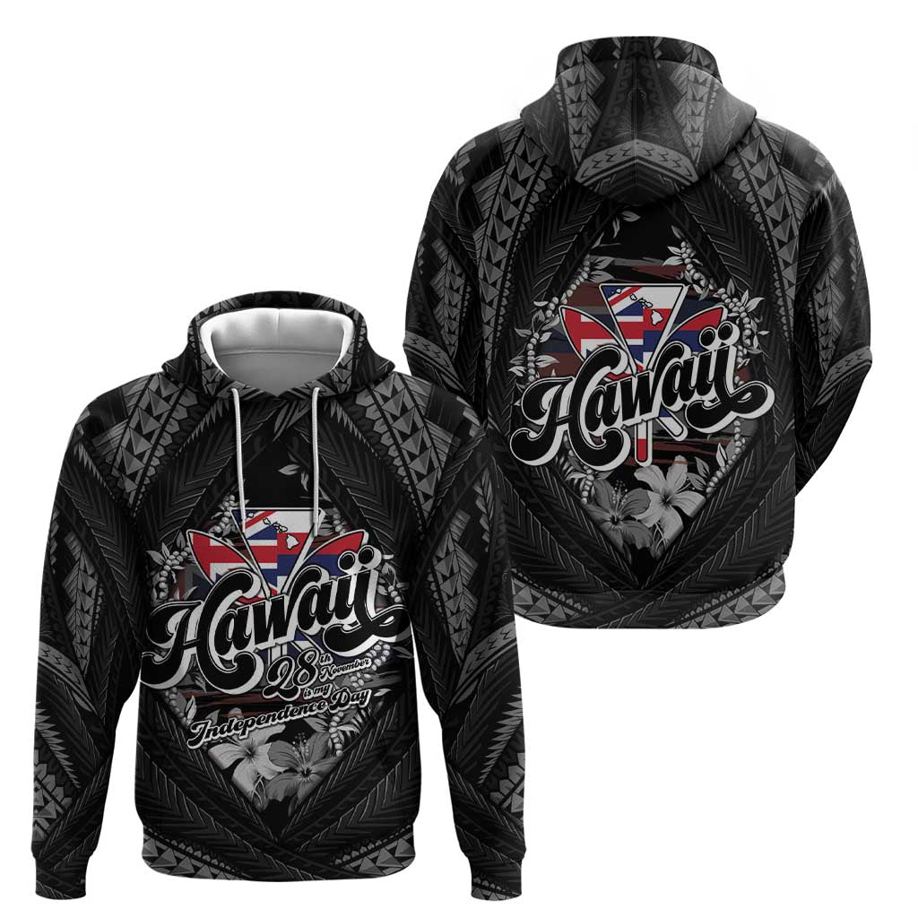 Hawaii November 28th Hoodie Kanaka Maoli Tribal Pattern - Polynesian Pride