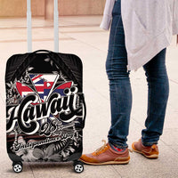 Hawaii November 28th Luggage Cover Kanaka Maoli Tribal Pattern - Polynesian Pride