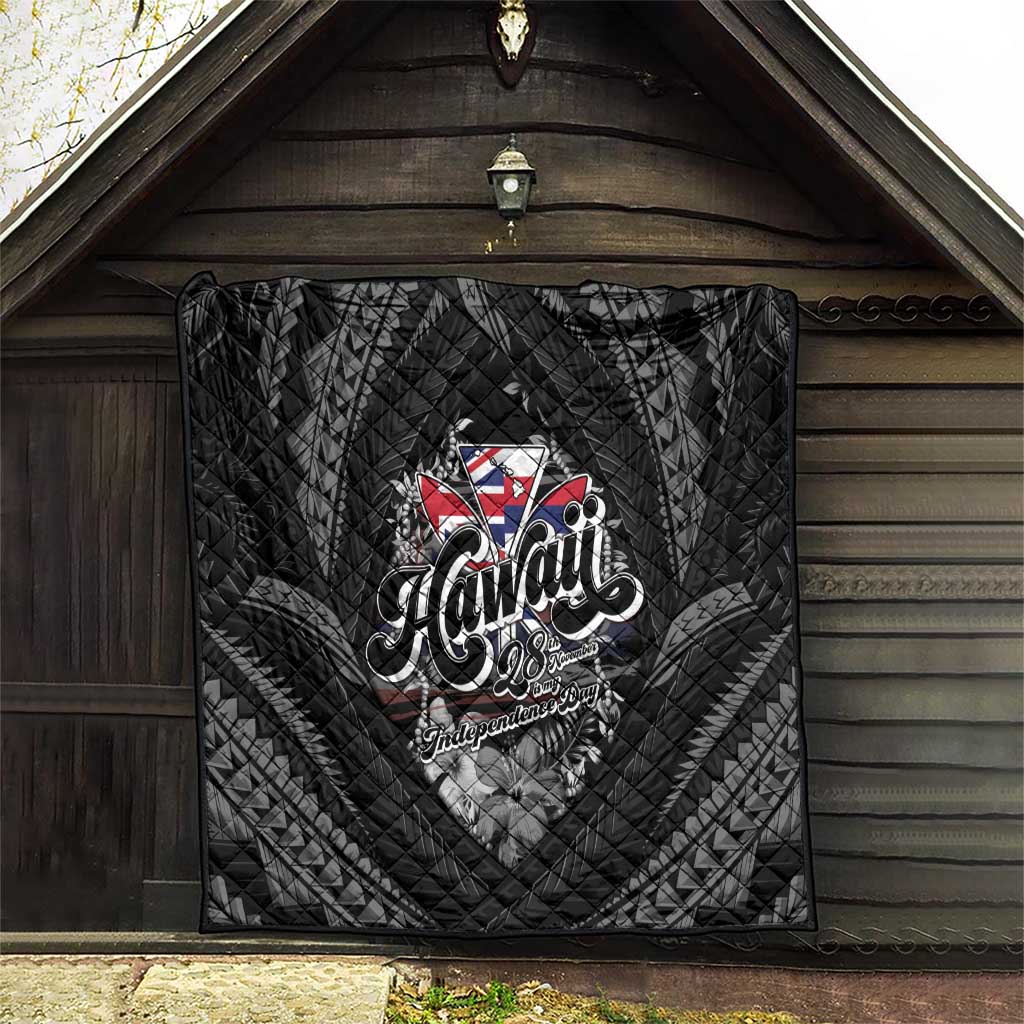 Hawaii November 28th Quilt Kanaka Maoli Tribal Pattern - Polynesian Pride