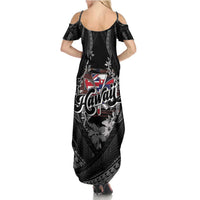 Hawaii November 28th Summer Maxi Dress Kanaka Maoli Tribal Pattern - Polynesian Pride