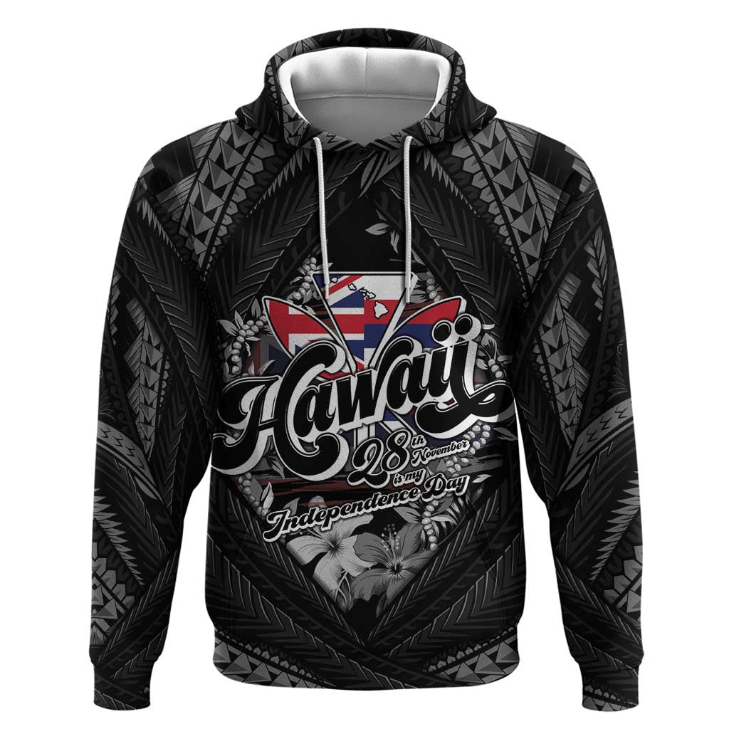 Hawaii November 28th Zip Hoodie Kanaka Maoli Tribal Pattern - Polynesian Pride