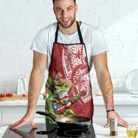 Puerto Rico Coqui Frog Apron Tropical Flowers Polynesian Style LT05 - Polynesian Pride