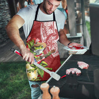Puerto Rico Coqui Frog Apron Tropical Flowers Polynesian Style LT05 - Polynesian Pride