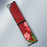 Puerto Rico Coqui Frog Auto Sun Shade Tropical Flowers Polynesian Style - Polynesian Pride