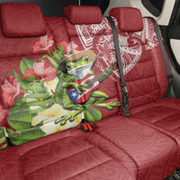 Puerto Rico Coqui Frog Back Car Seat Cover Tropical Flowers Polynesian Style LT05 - Polynesian Pride