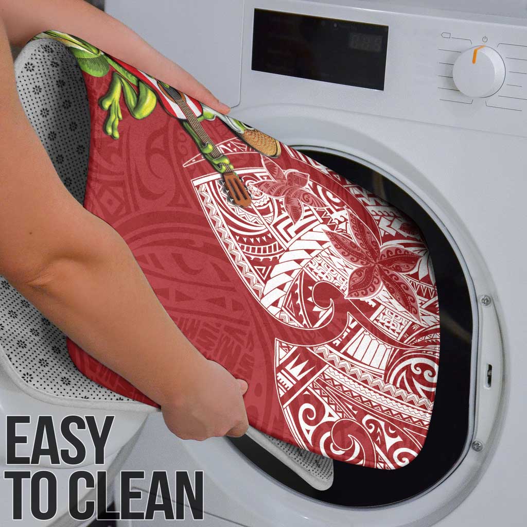 Puerto Rico Coqui Frog Bathroom Set Tropical Flowers Polynesian Style - Polynesian Pride