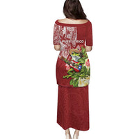 Puerto Rico Coqui Frog Puletasi Tropical Flowers Polynesian Style LT05 - Polynesian Pride