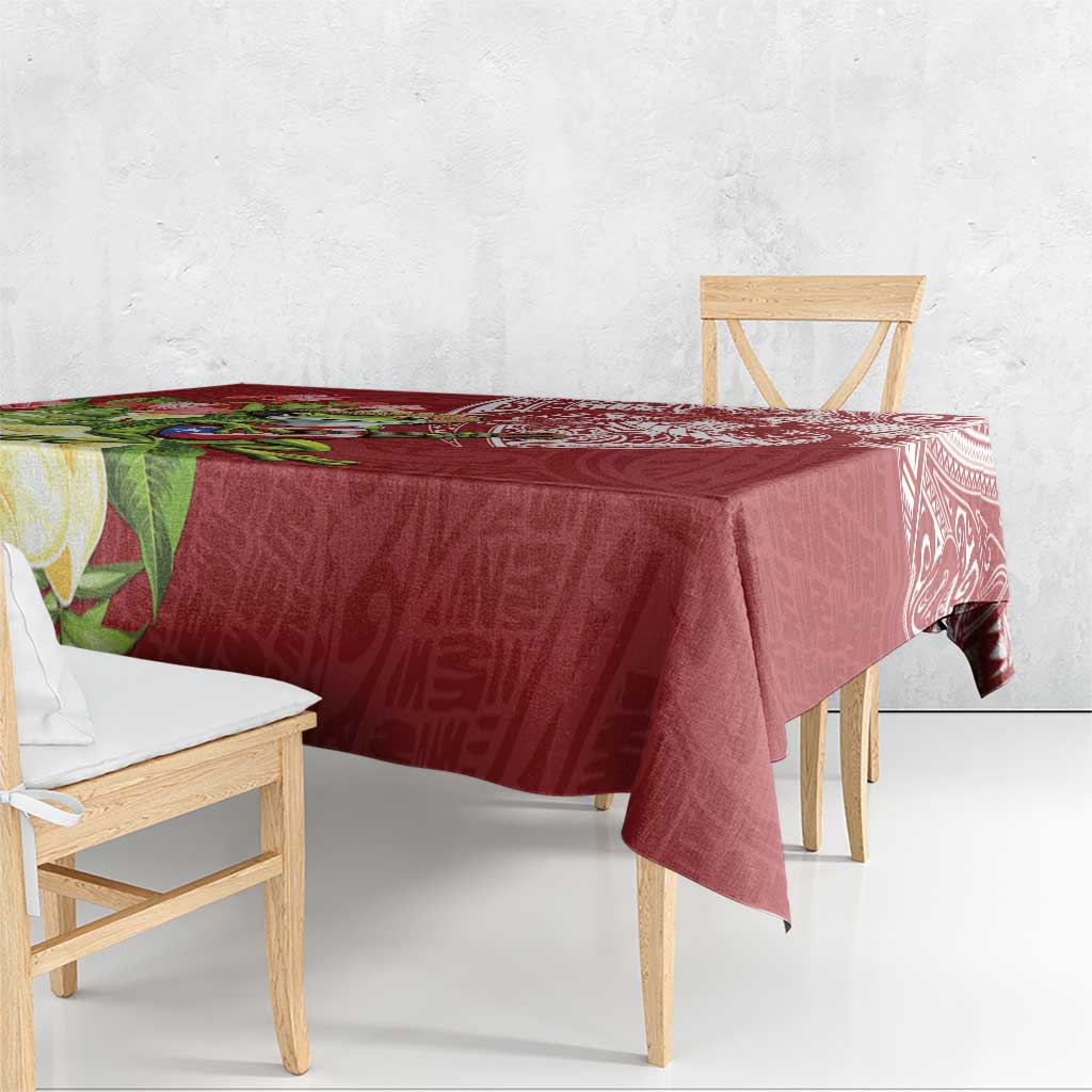 Puerto Rico Coqui Frog Tablecloth Tropical Flowers Polynesian Style LT05 - Polynesian Pride
