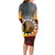 Cook Islands ANZAC Day Long Sleeve Bodycon Dress Lest We Forget LT05 - Polynesian Pride