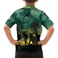 Norfolk Island ANZAC Day Family Matching Summer Maxi Dress and Hawaiian Shirt Lest We Forget LT05 - Polynesian Pride