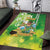 Hawaii Saint Patrick's Day Area Rug Funny Surfing Leprechaun