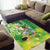 Hawaii Saint Patrick's Day Area Rug Funny Surfing Leprechaun