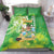 Hawaii Saint Patrick's Day Bedding Set Funny Surfing Leprechaun